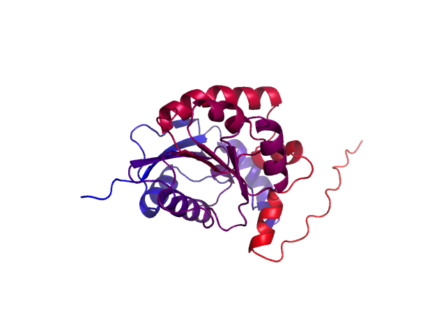 Protein visualized by PyMol OS