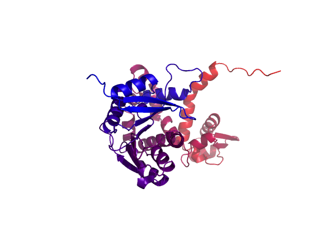 Protein visualized by PyMol OS
