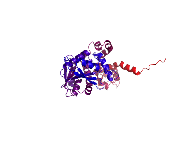 Protein visualized by PyMol OS