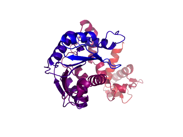 Protein visualized by PyMol OS