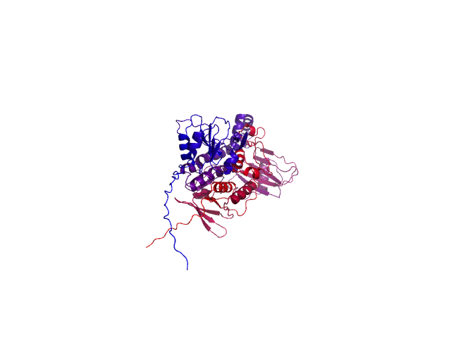Protein visualized by PyMol OS