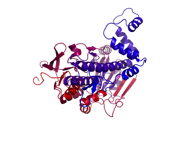 Protein visualized by PyMol OS