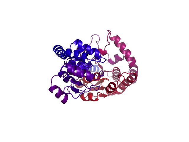 Protein visualized by PyMol OS