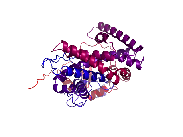 Protein visualized by PyMol OS