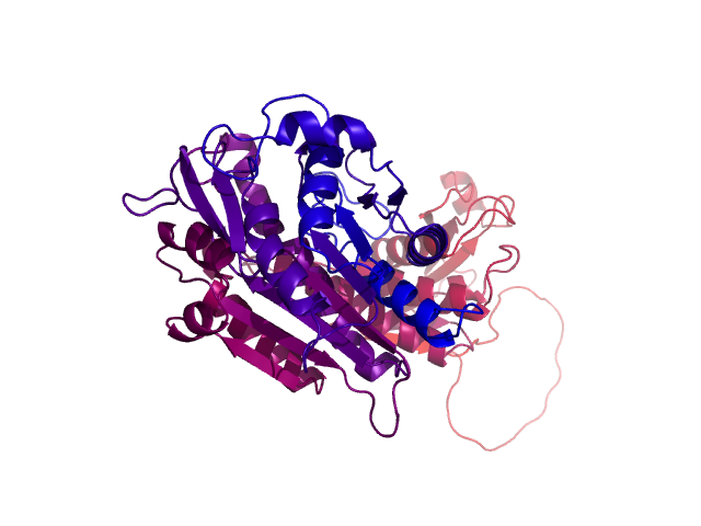 Protein visualized by PyMol OS