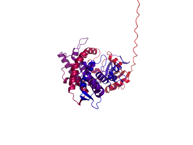 Protein visualized by PyMol OS