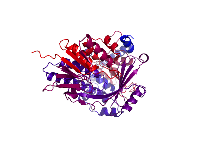 Protein visualized by PyMol OS