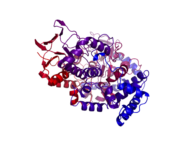 Protein visualized by PyMol OS