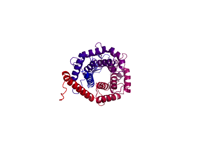 Protein visualized by PyMol OS