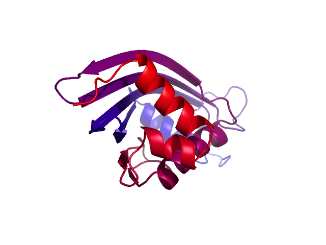 Protein visualized by PyMol OS