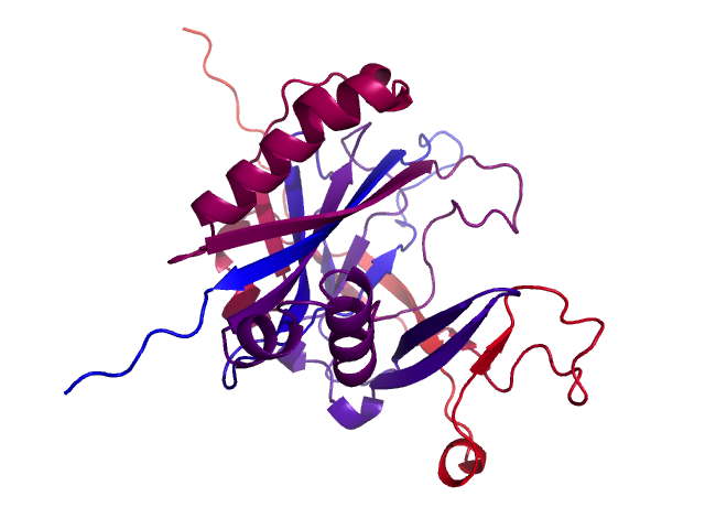 Protein visualized by PyMol OS