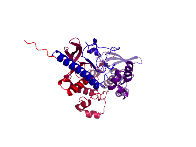 Protein visualized by PyMol OS