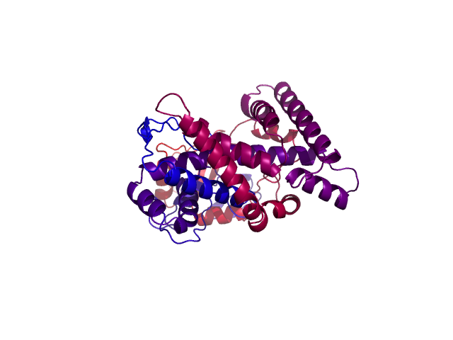 Protein visualized by PyMol OS