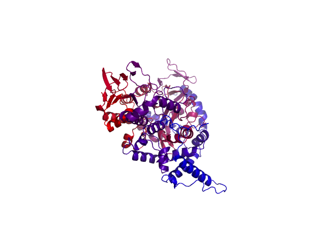 Protein visualized by PyMol OS