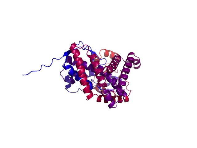 Protein visualized by PyMol OS