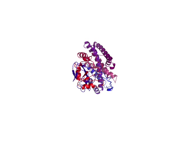 Protein visualized by PyMol OS