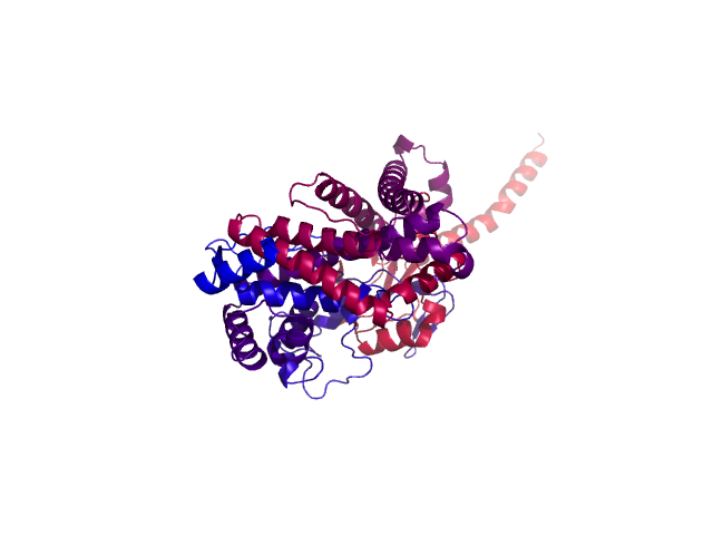 Protein visualized by PyMol OS
