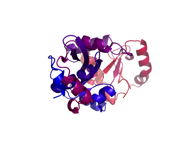 Protein visualized by PyMol OS
