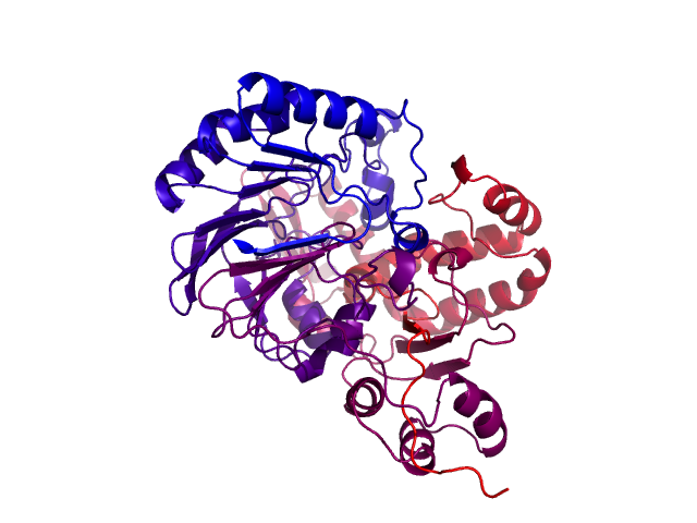 Protein visualized by PyMol OS
