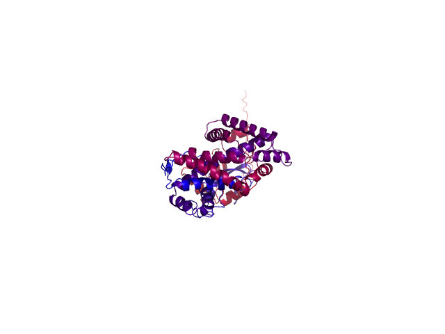 Protein visualized by PyMol OS