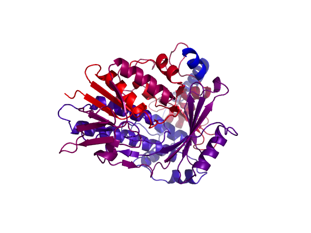 Protein visualized by PyMol OS