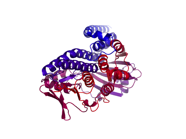 Protein visualized by PyMol OS