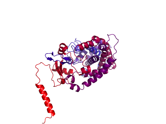 Protein visualized by PyMol OS