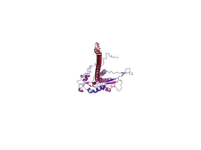 Protein visualized by PyMol OS