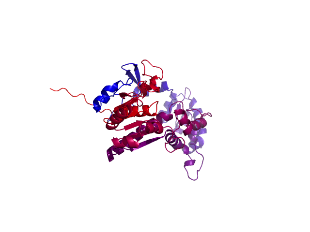Protein visualized by PyMol OS