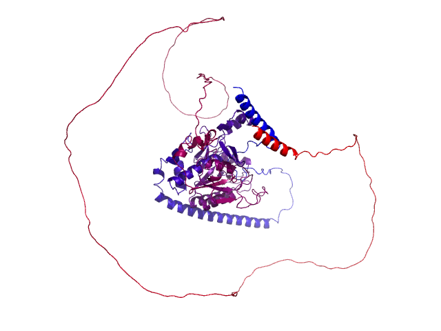 Protein visualized by PyMol OS
