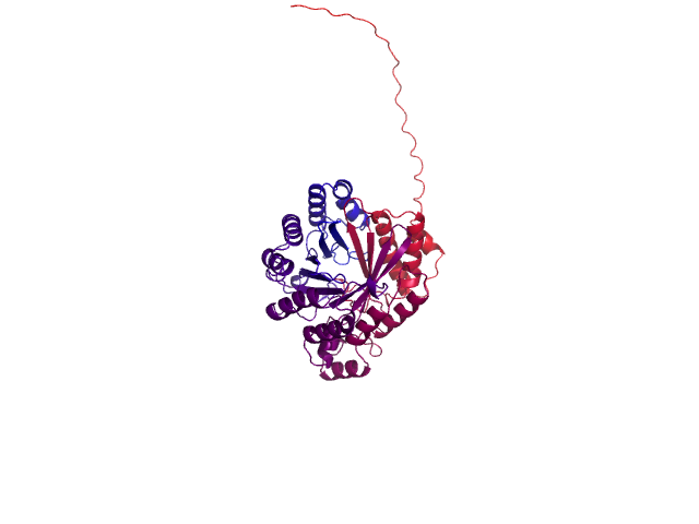 Protein visualized by PyMol OS