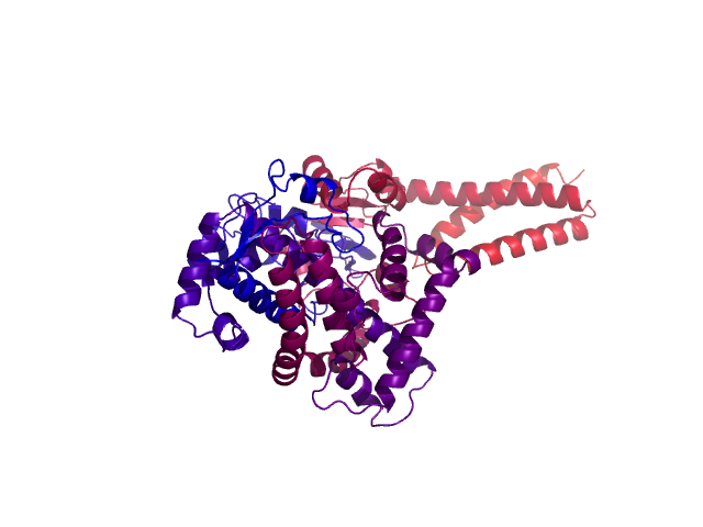 Protein visualized by PyMol OS