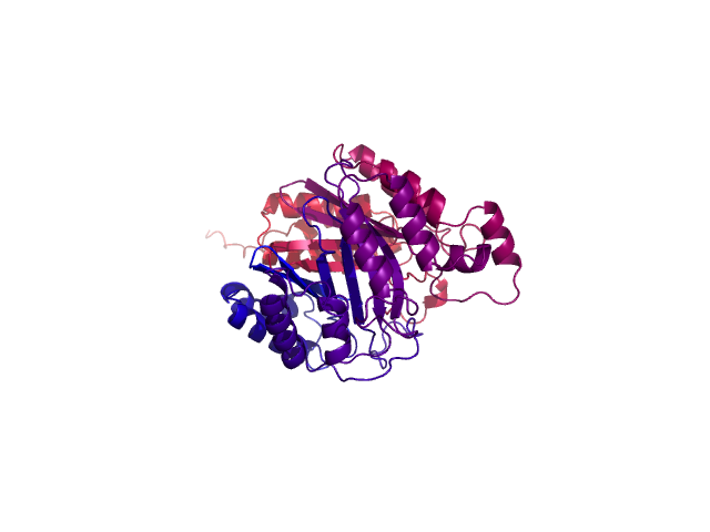 Protein visualized by PyMol OS