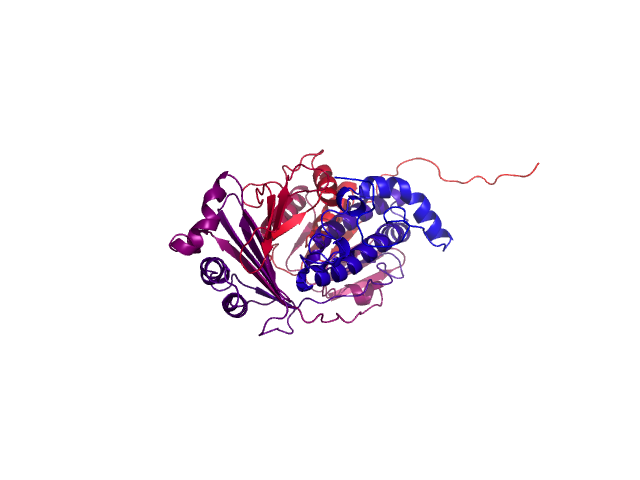 Protein visualized by PyMol OS