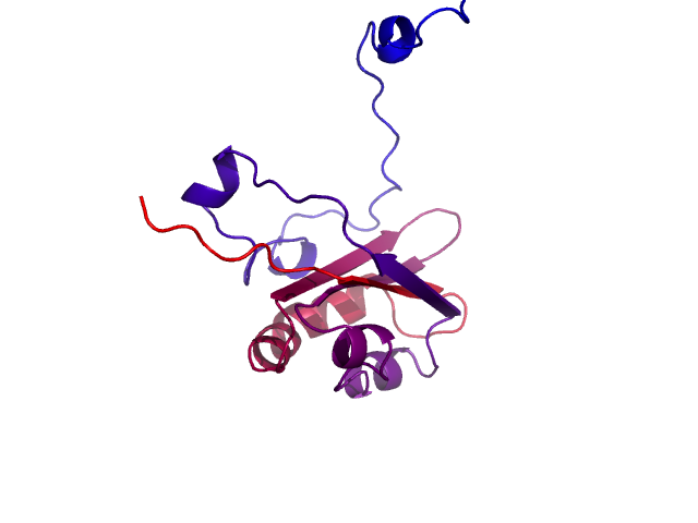 Protein visualized by PyMol OS