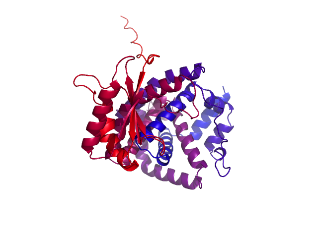 Protein visualized by PyMol OS