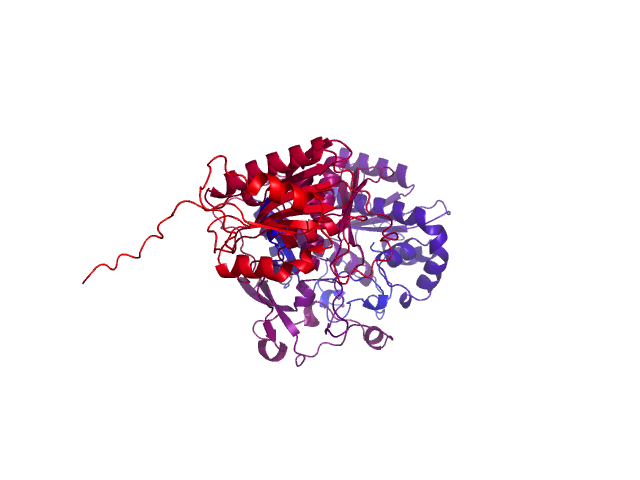 Protein visualized by PyMol OS
