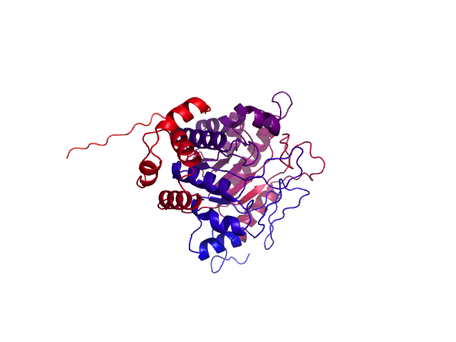 Protein visualized by PyMol OS