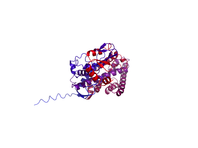 Protein visualized by PyMol OS
