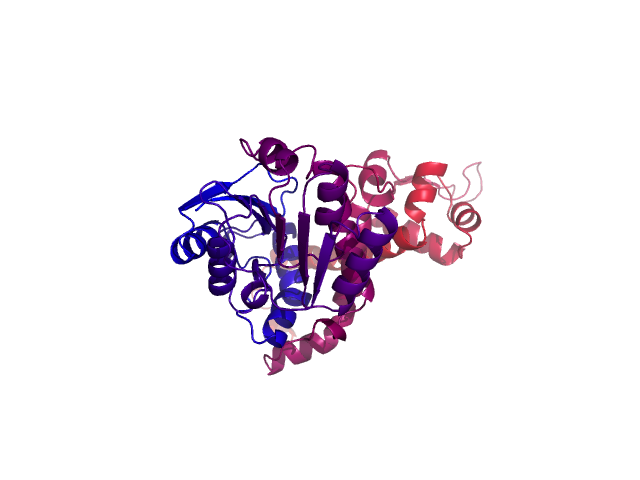 Protein visualized by PyMol OS
