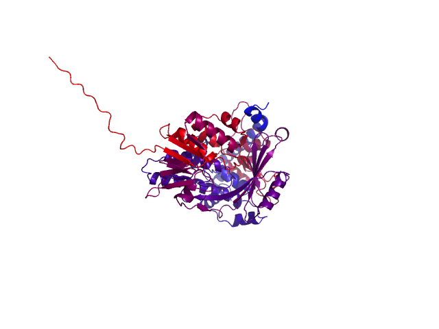 Protein visualized by PyMol OS