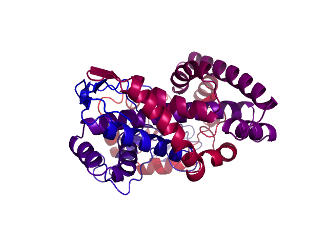 Protein visualized by PyMol OS