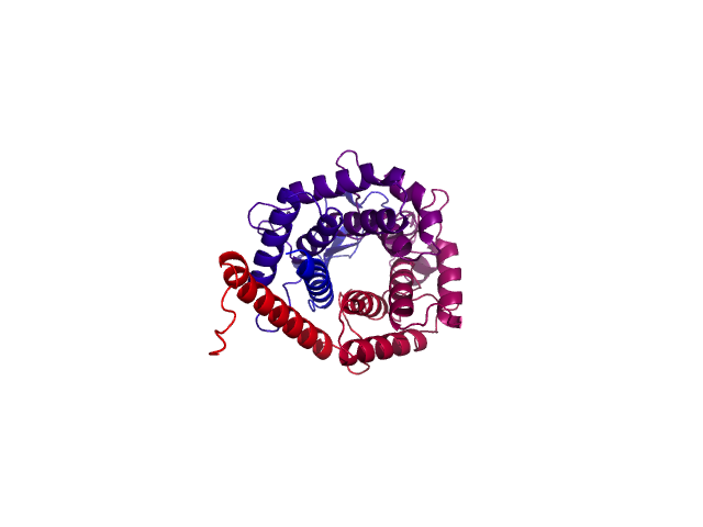 Protein visualized by PyMol OS