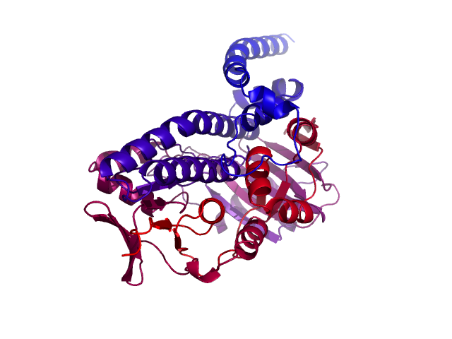 Protein visualized by PyMol OS