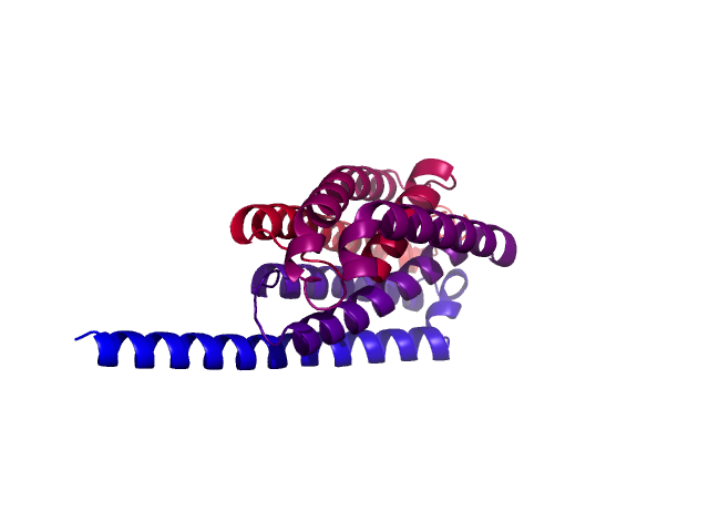 Protein visualized by PyMol OS
