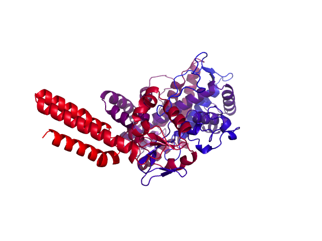 Protein visualized by PyMol OS