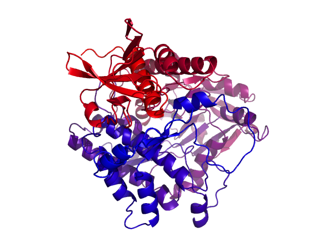 Protein visualized by PyMol OS