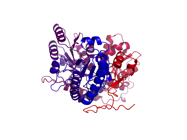 Protein visualized by PyMol OS