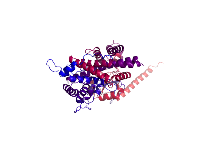 Protein visualized by PyMol OS