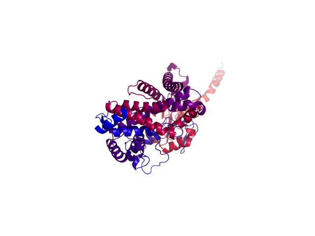 Protein visualized by PyMol OS